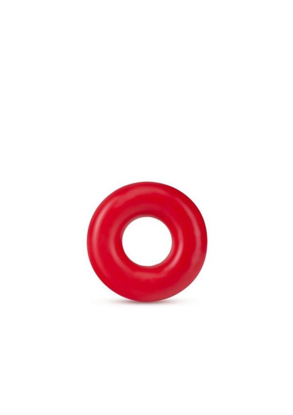 Stay Hard Donut Cock Rings Oversized (2 pack )- Red