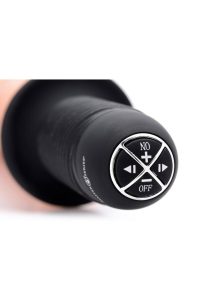 Master Series Onslaught XL Vibrating 9in Dildo Thruster - Vanilla