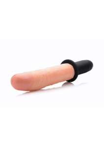 Master Series Onslaught XL Vibrating 9in Dildo Thruster - Vanilla
