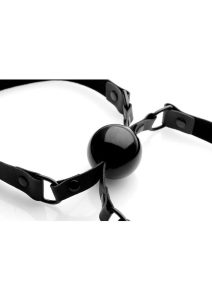 Master Series Doppelgänger Silicone Double Mouth Gag - Black