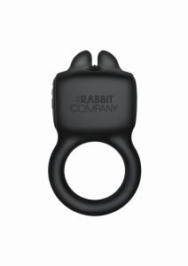 The Rabbit Company The Rabbit Love Ring Rechargeable Silicone Couples Ring - Black