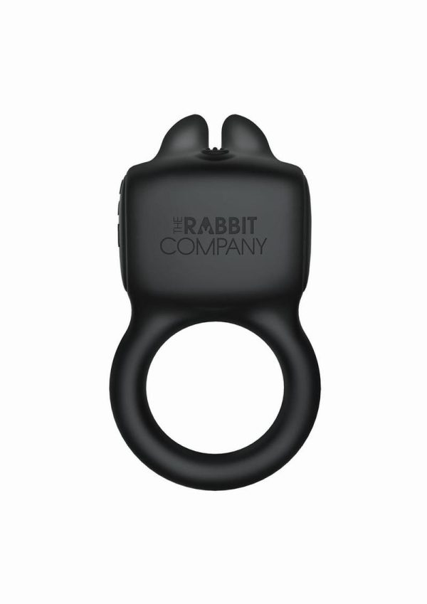 The Rabbit Company The Rabbit Love Ring Rechargeable Silicone Couples Ring - Black