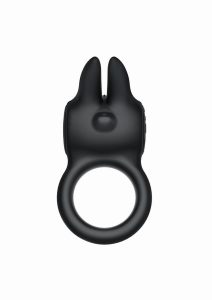 The Rabbit Company The Rabbit Love Ring Rechargeable Silicone Couples Ring - Black