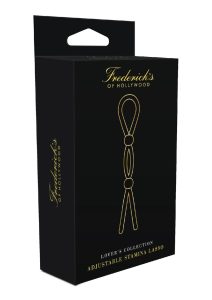 Frederick`s Of Hollywood Adjustable Stamina Silicone Lasso Cock Tie - Black