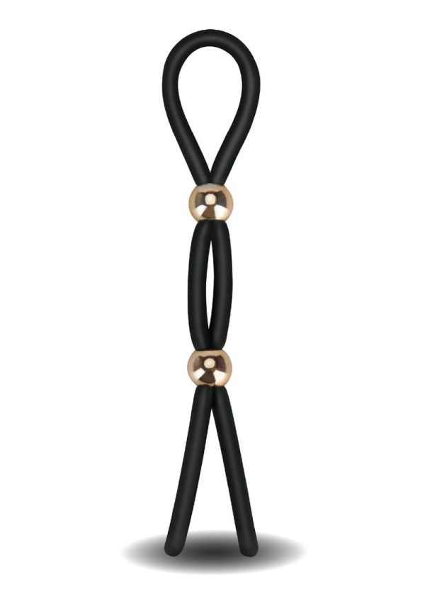 Frederick`s Of Hollywood Adjustable Stamina Silicone Lasso Cock Tie - Black