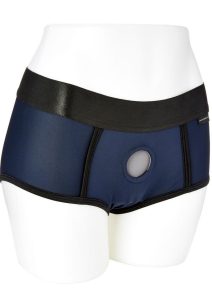 EM. EX. Active Harness Wear Fit Harness Boy Shorts - 2X Large - Blue
