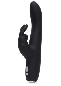 Fifty Shades of Grey Greedy Girl Rechargeable Slimline Rabbit Vibrator - Black