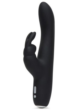 Fifty Shades of Grey Greedy Girl Rechargeable Slimline Rabbit Vibrator - Black