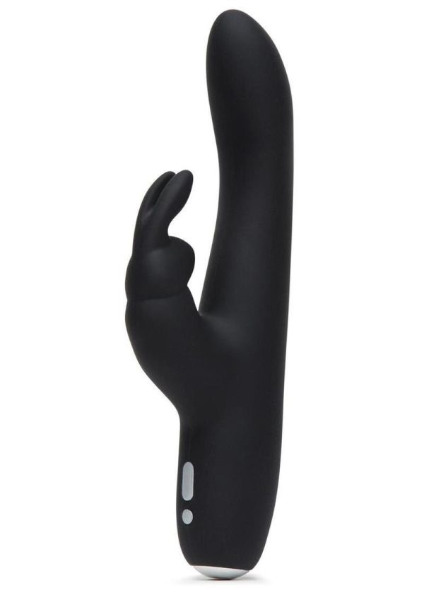 Fifty Shades of Grey Greedy Girl Rechargeable Slimline Rabbit Vibrator - Black