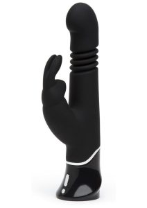 Fifty Shades of Grey Greedy Girl Rechargeable Thrusting G-Spot Rabbit Vibrator - Black
