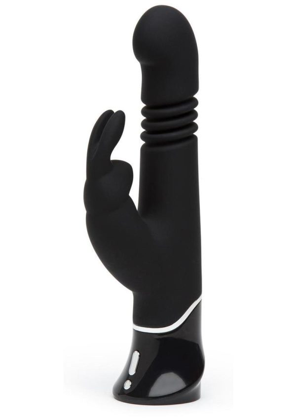 Fifty Shades of Grey Greedy Girl Rechargeable Thrusting G-Spot Rabbit Vibrator - Black