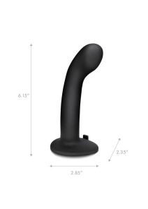 Pegasus P-Spot/G-Spot Peg Rechargeable Dildo with Remote Control 6in - Black
