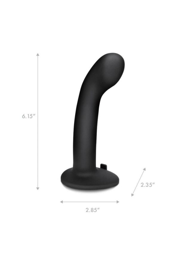 Pegasus P-Spot/G-Spot Peg Rechargeable Dildo with Remote Control 6in - Black