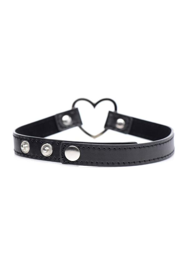 Master Series Heart Choker Necklace - Black