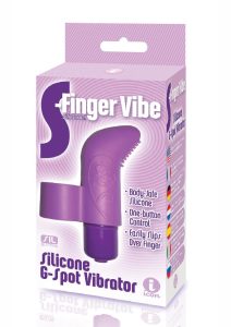 The 9`s - S-Finger Silicone G-Spot Vibrator - Purple