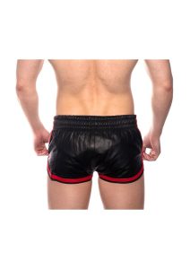 Prowler RED Leather Sport Shorts - XXLarge - Black/Red