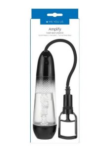 ME YOU US Amplify Pump Masturbator - Clear/Black
