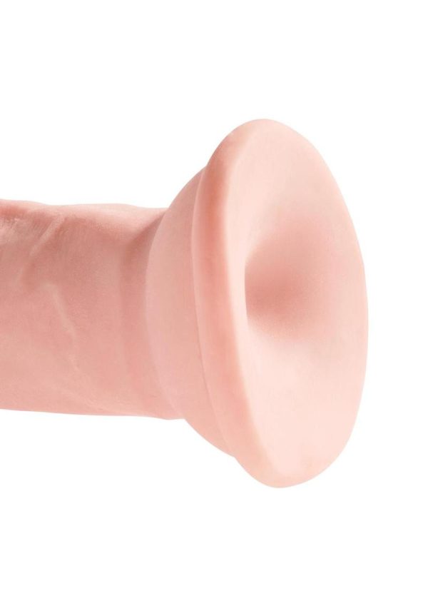 King Cock Plus Triple Density Dildo 6in - Vanilla