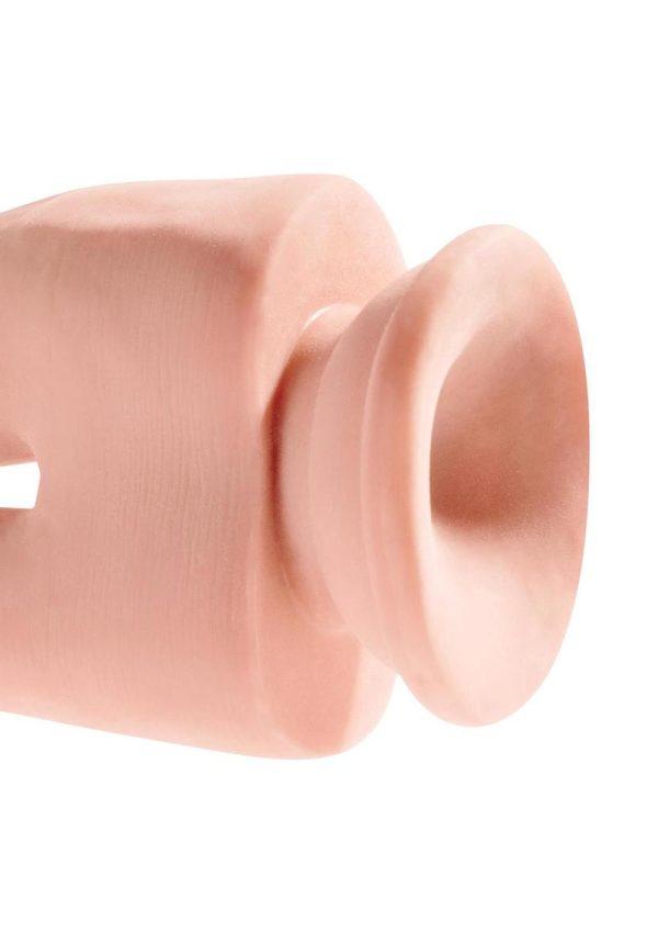 King Cock Plus Triple Density Double Penetrator Dildo 9.5in - Vanilla