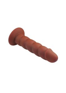 Suga` Daddy Silicone Dildo 7in - Chocolate