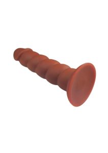 Suga` Daddy Silicone Dildo 7in - Chocolate