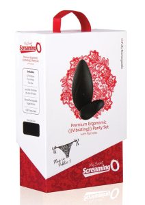 My Secret Premium Ergonomic Rechargeable Panty Vibe Set with Remote Control - Black