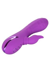 California Dreaming Valley Vamp Rechargeable Silicone Rabbit Vibrator - Purple
