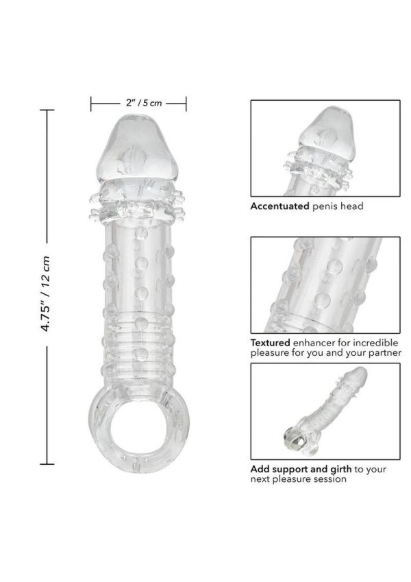 Ultimate Stud Penis Extender with Scrotum Support - Clear