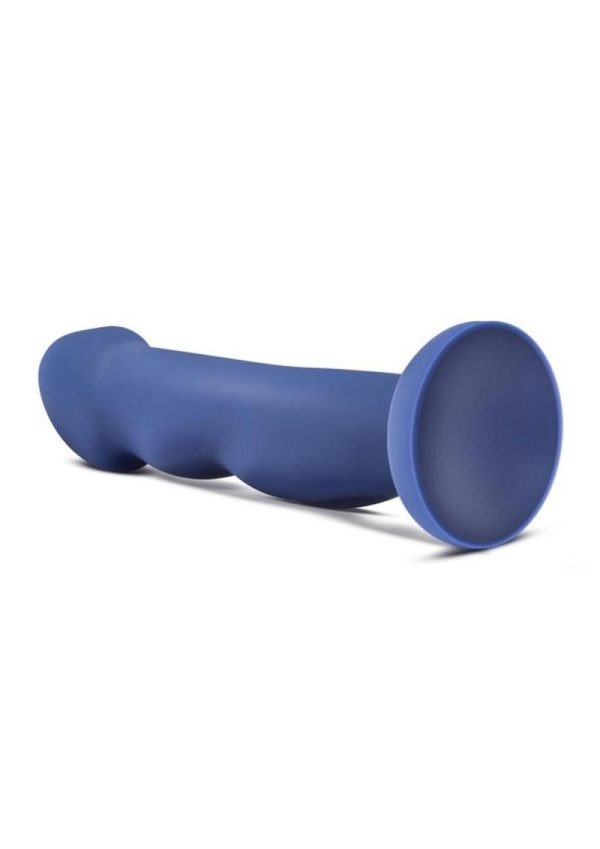 Avant D12 Suko Silicone Dildo with Suction Cup 8in - Indigo