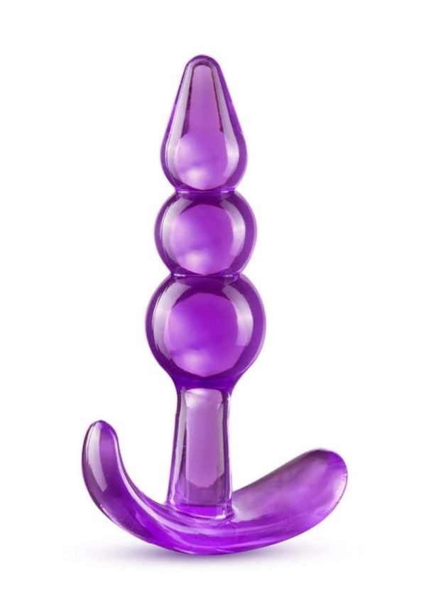 B Yours Triple Bead Butt Plug - Purple