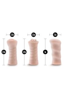 M for Men Soft and Wet Self-Lubricating Vibrating Masturbator Kit (Set Of 3) - Vanilla