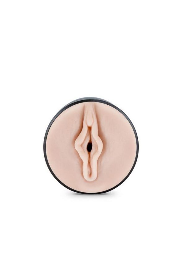 M for Men Soft and Wet Self Lubricating Masturbator Cup Ridge - Pussy - Vanilla