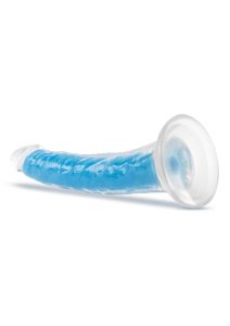 Neo Elite Glow in the Dark Dildo 7.5in - Blue
