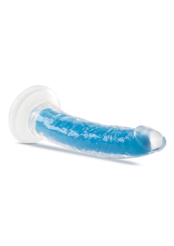 Neo Elite Glow in the Dark Dildo 7.5in - Blue