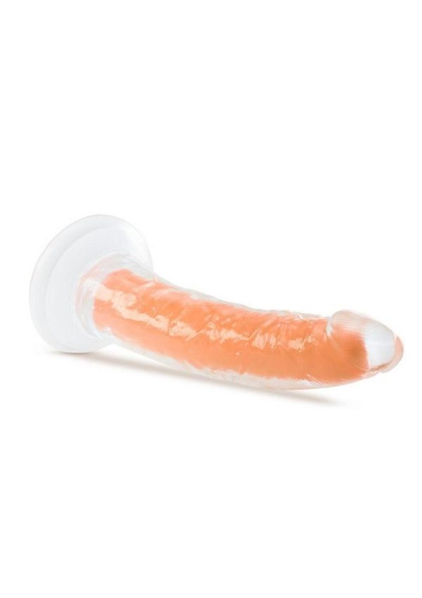Neo Elite Glow in the Dark Dildo 7.5in - Orange