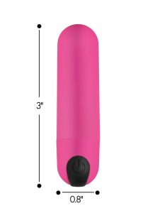 Bang! Vibrating Bullet with Remote Control - Pink