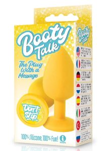 The 9`s - Booty Talk Silicone Butt Plug Don`t Stop - Yellow