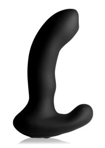 Alpha-Pro P-Massage Prostate Stimulator with Stroking Bead Tip and Remote Control - Black