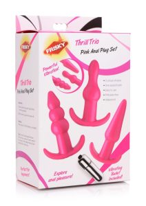 Frisky Thrill Trio Anal Plug Set - Pink