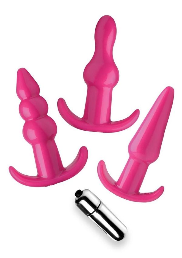 Frisky Thrill Trio Anal Plug Set - Pink