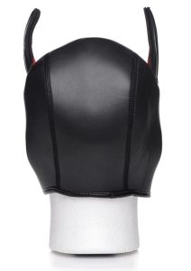 Master Series Spike Neoprene Puppy Hood - Red and Black