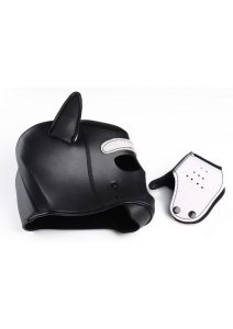 Master Series Neoprene Puppy Hood - Black and White