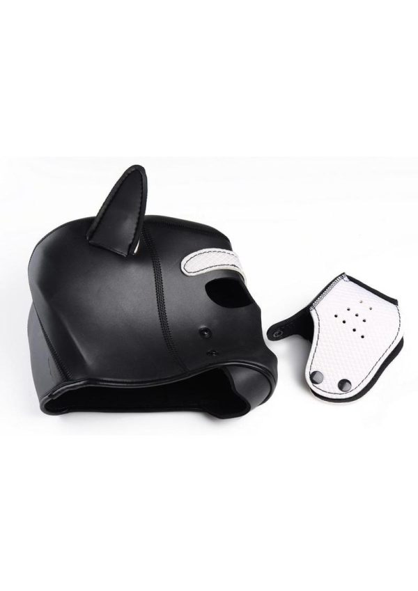 Master Series Neoprene Puppy Hood - Black and White