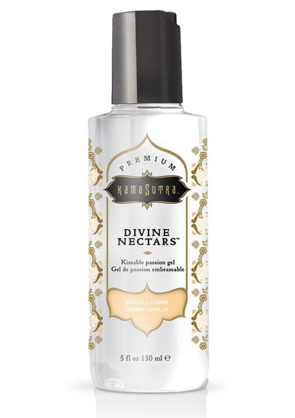 Kama Sutra Divine Nectars Water Based Flavored Body Glide Lubricant 5oz - Vanilla Crème