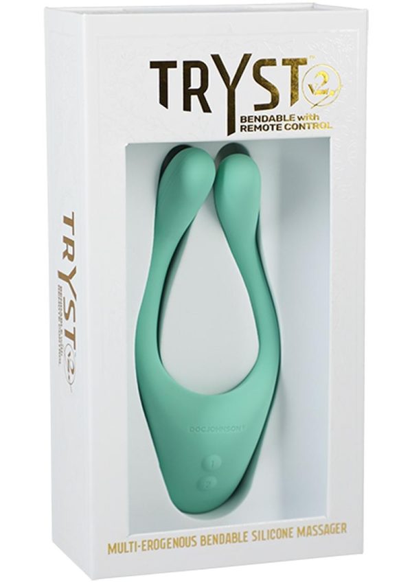 Tryst V2 Bendable Silicone Massager with Remote Control - Mint