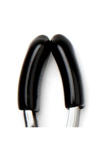 Lux Fetish Adjustable Nipple and Clitoral Clamps - Black