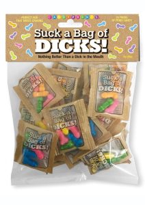 Candyprints Suck A Bag Of Dicks Assorted Flavors (25 packs per bag)