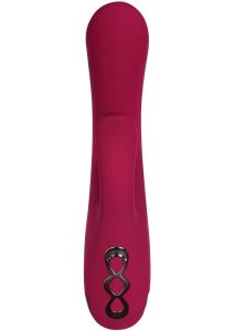 Red Dream Rechargeable Silicone Vibrator - Burgundy