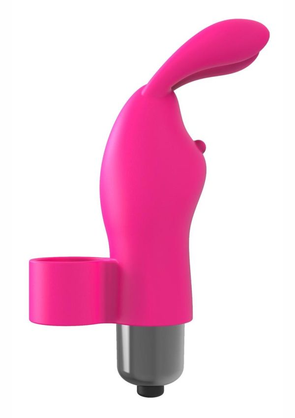 The 9`s - Flirt finger Silicone Bunny Finger Vibrator - Pink