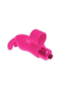 The 9`s - Flirt finger Silicone Bunny Finger Vibrator - Pink